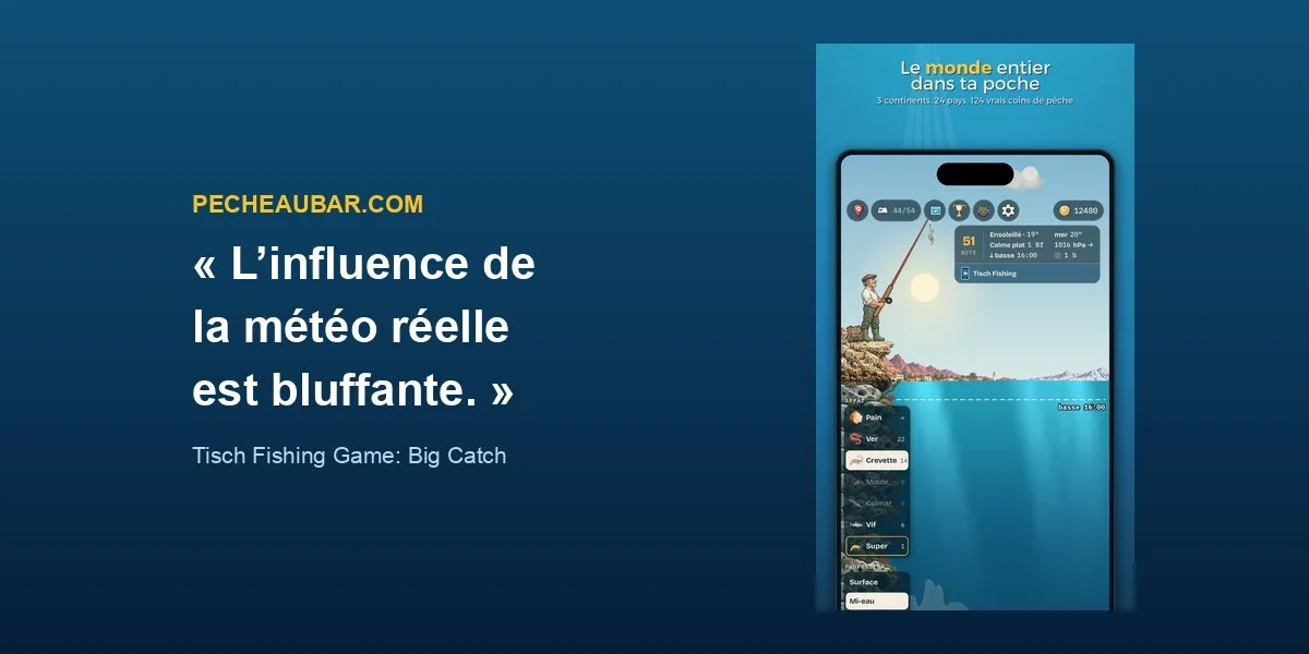 Tisch Fishing Game na francuskom portalu Pêche au bar