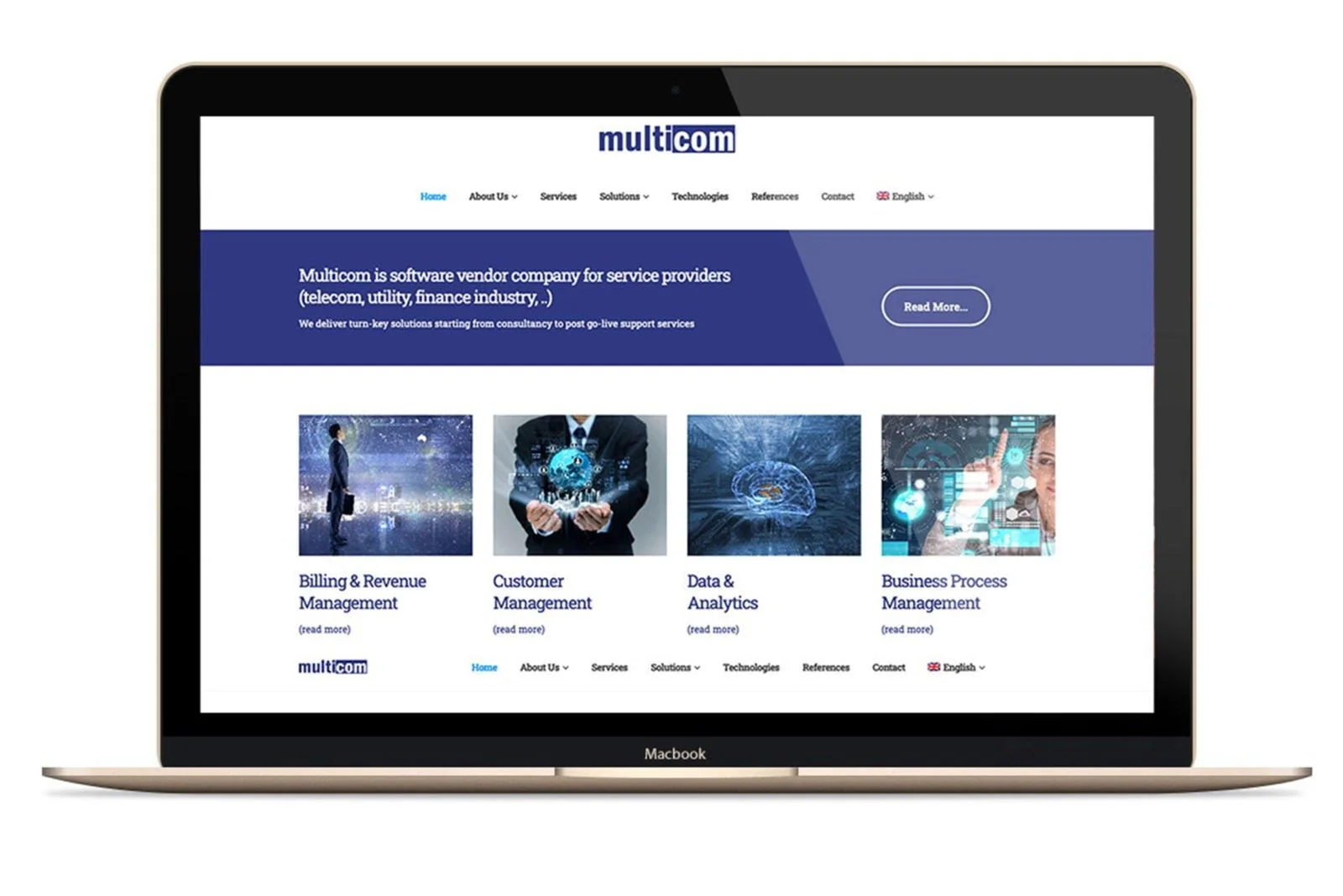 Dizajn i izrada web stranice Multicom