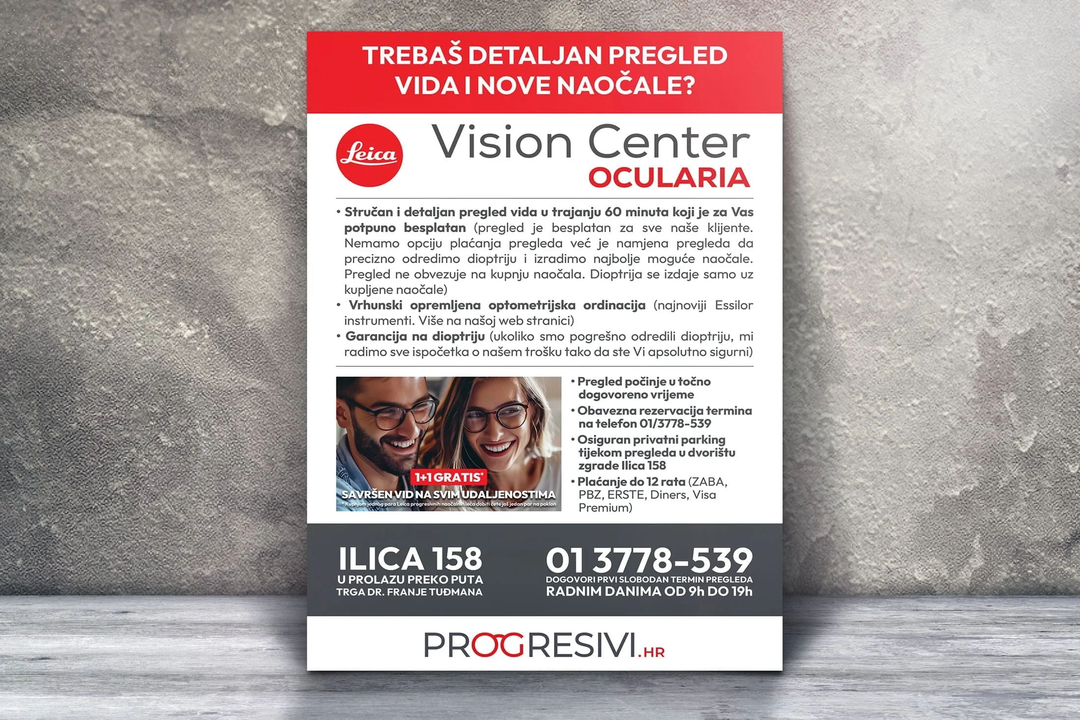 Dizajn letaka i bannera za Vision Center Ocularia
