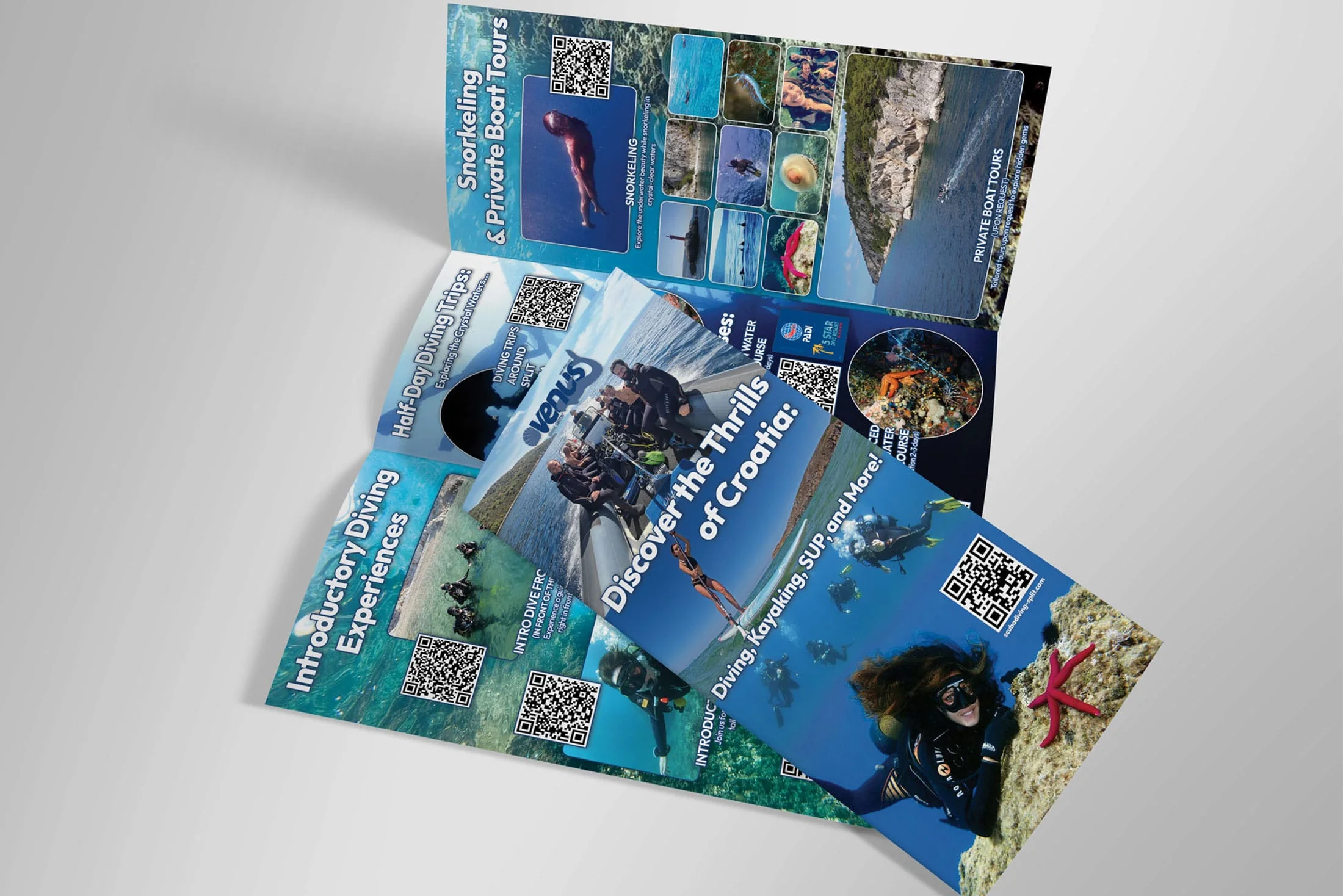 Dizajn letka za Venus Diving Center