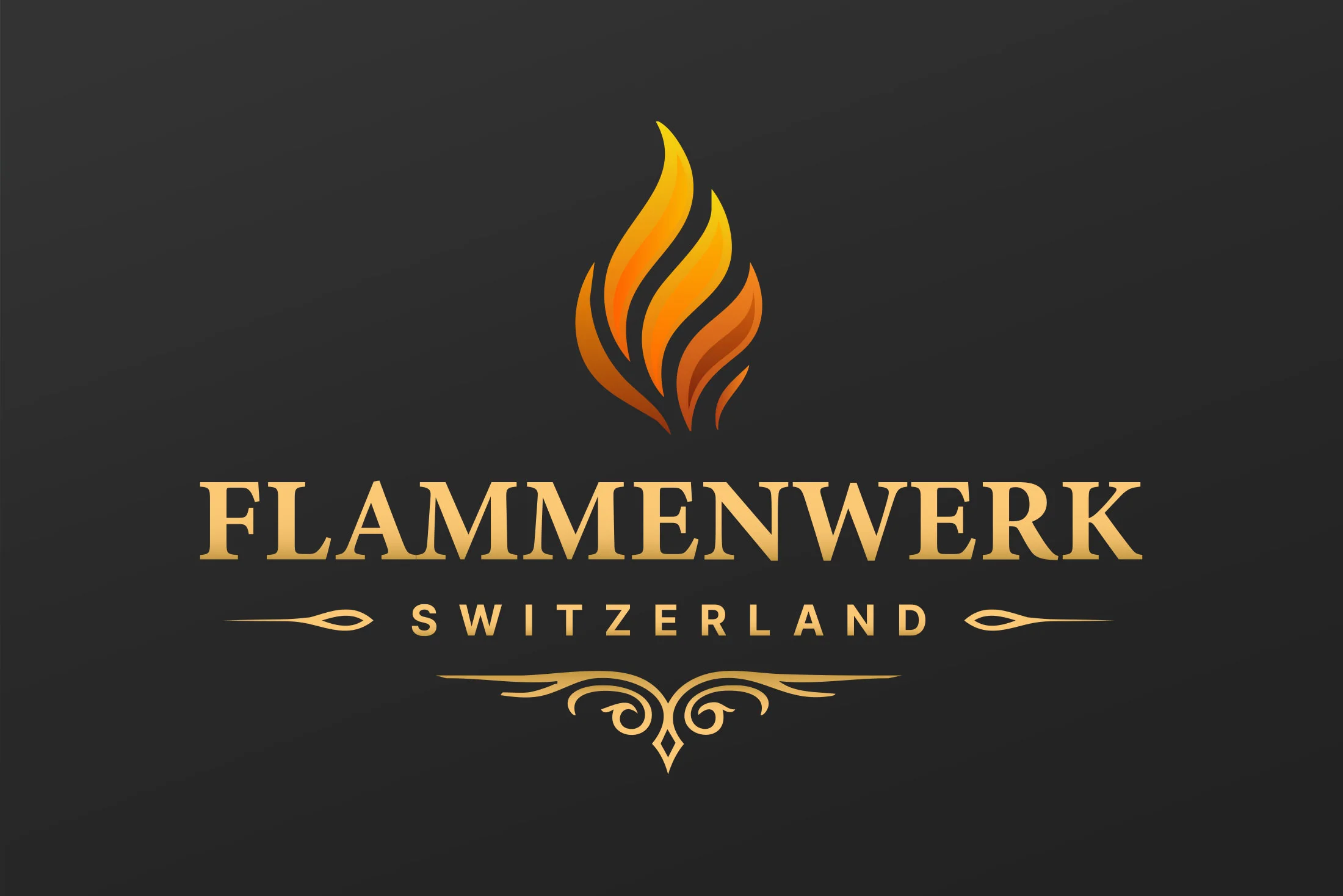Dizajn logotipa za Flammenwerk Switzerland