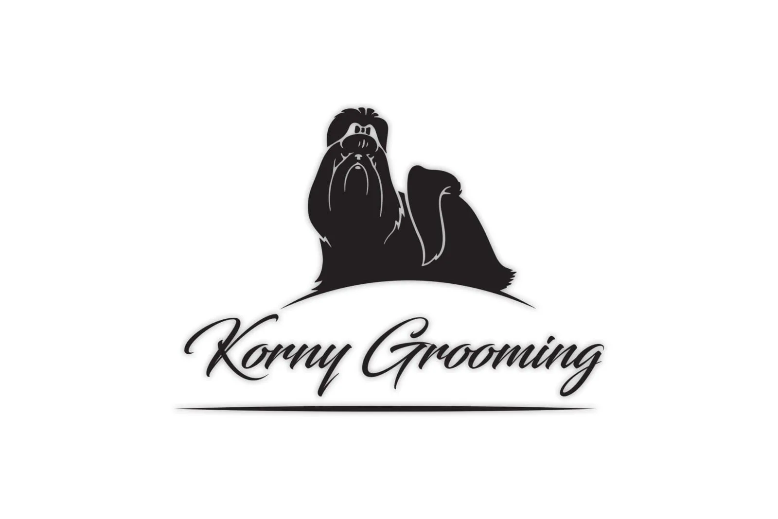 Dizajn logotipa Korny Grooming salon za šišanje pasa