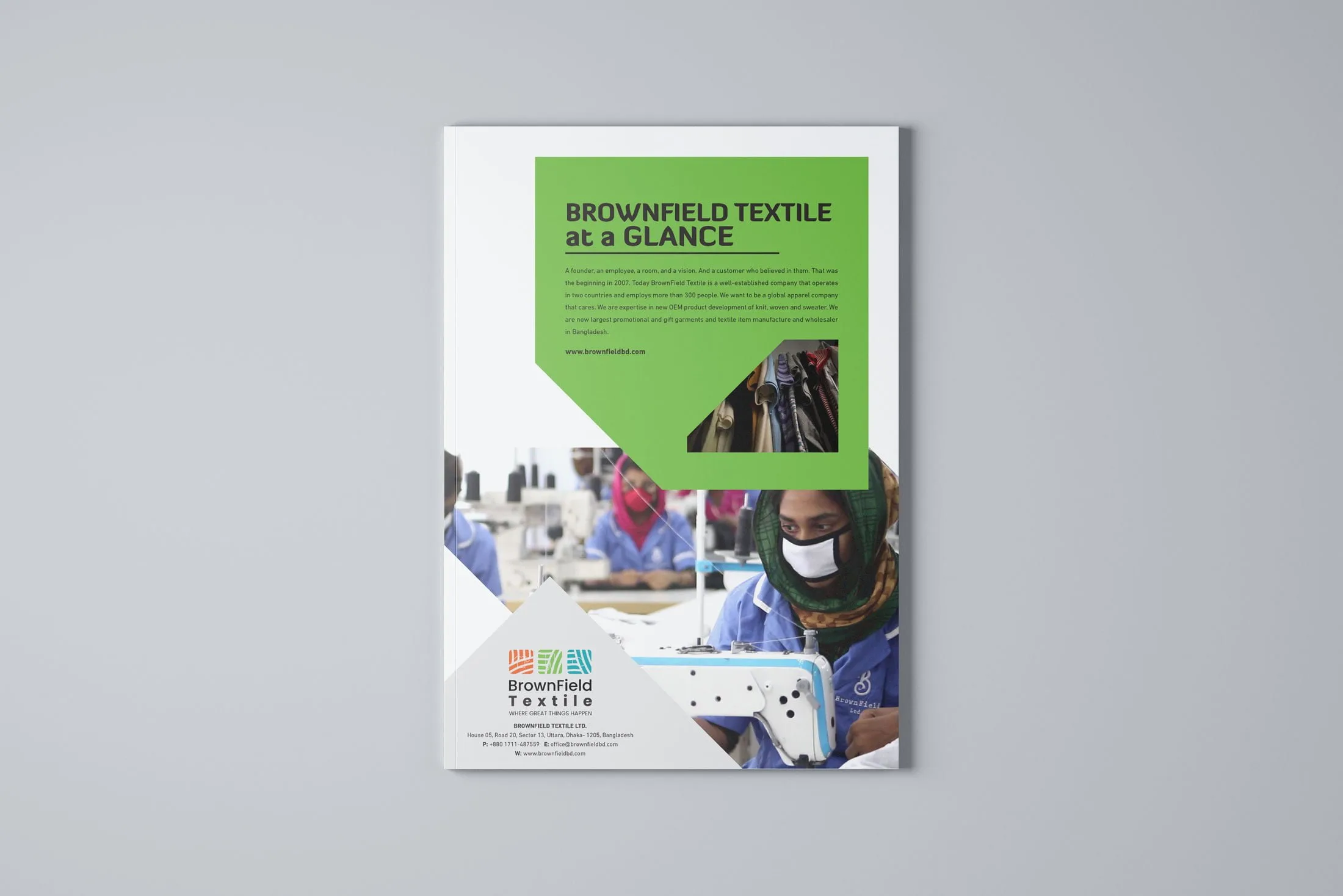 Dizajn profila kompanije Brownfield Textile