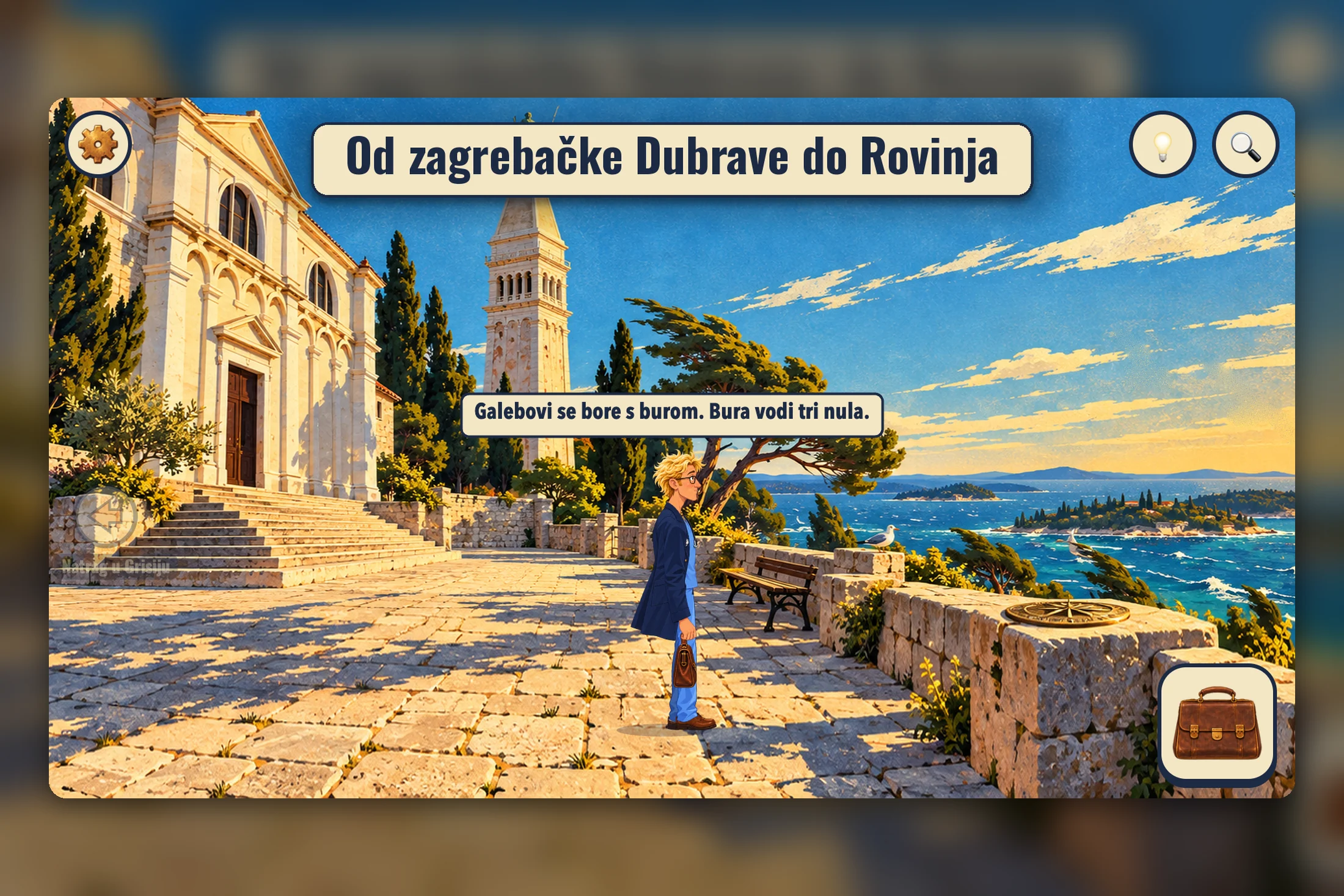 Eduard: Centrum Mundi — stari grad Rovinja i riva s pogledom na otoke