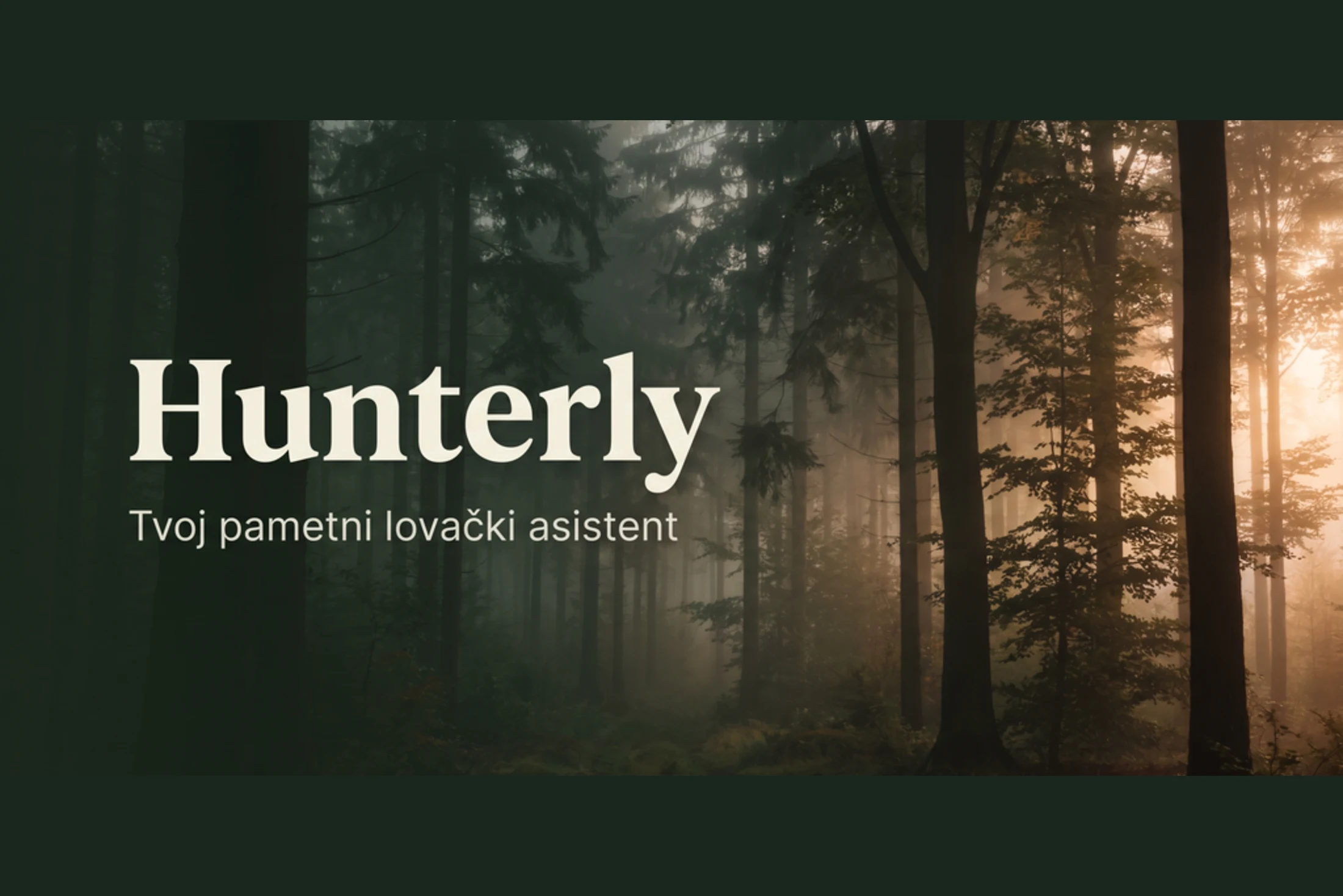 Hunterly — a smart hunting assistant, app cover graphic