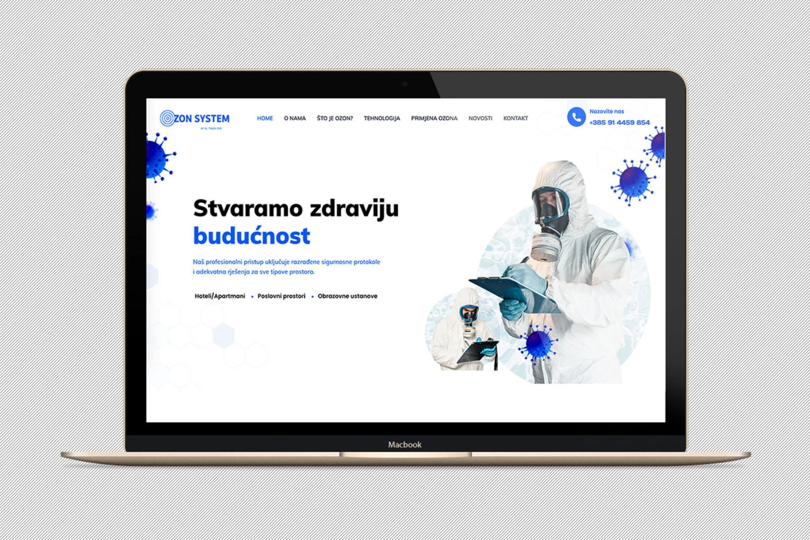 Izrada i dizajn web stranice Ozon System