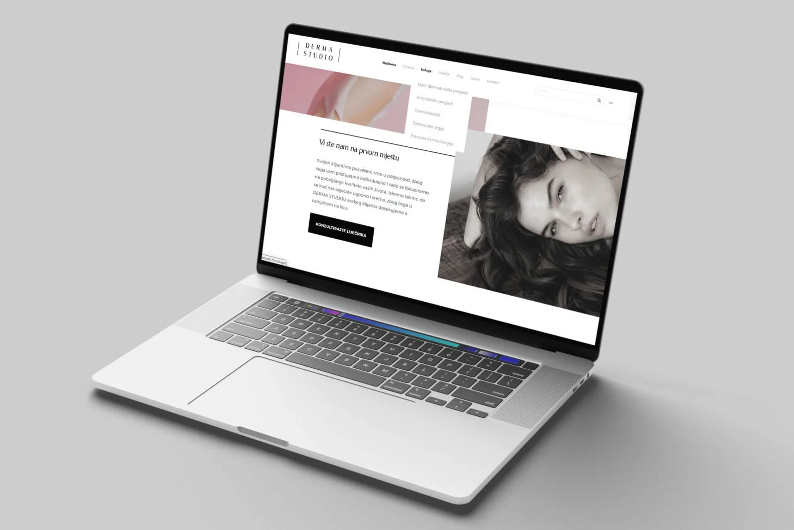 Izrada web stranice Derma Studio