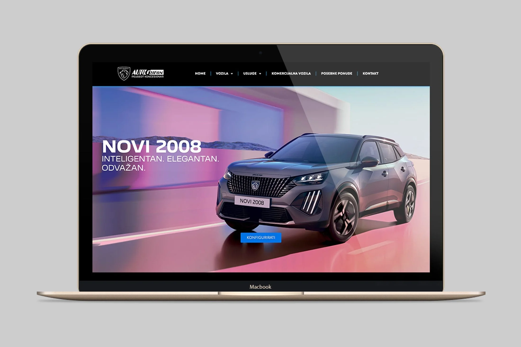 Moderan web dizajn za Auto Grifon