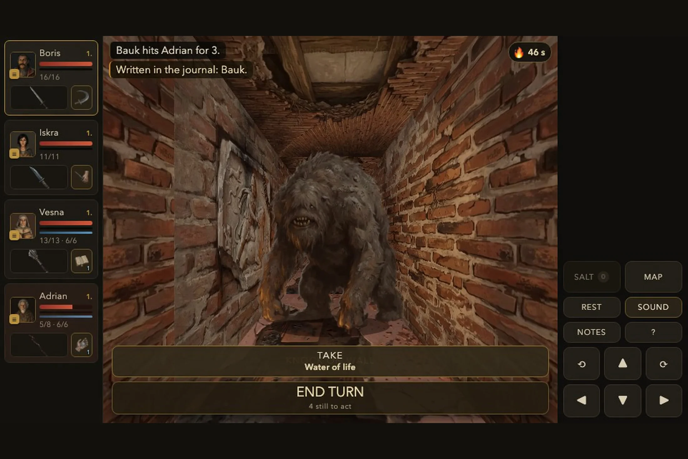Ponor — a bauk in a brick passage, a creature from Croatian folklore