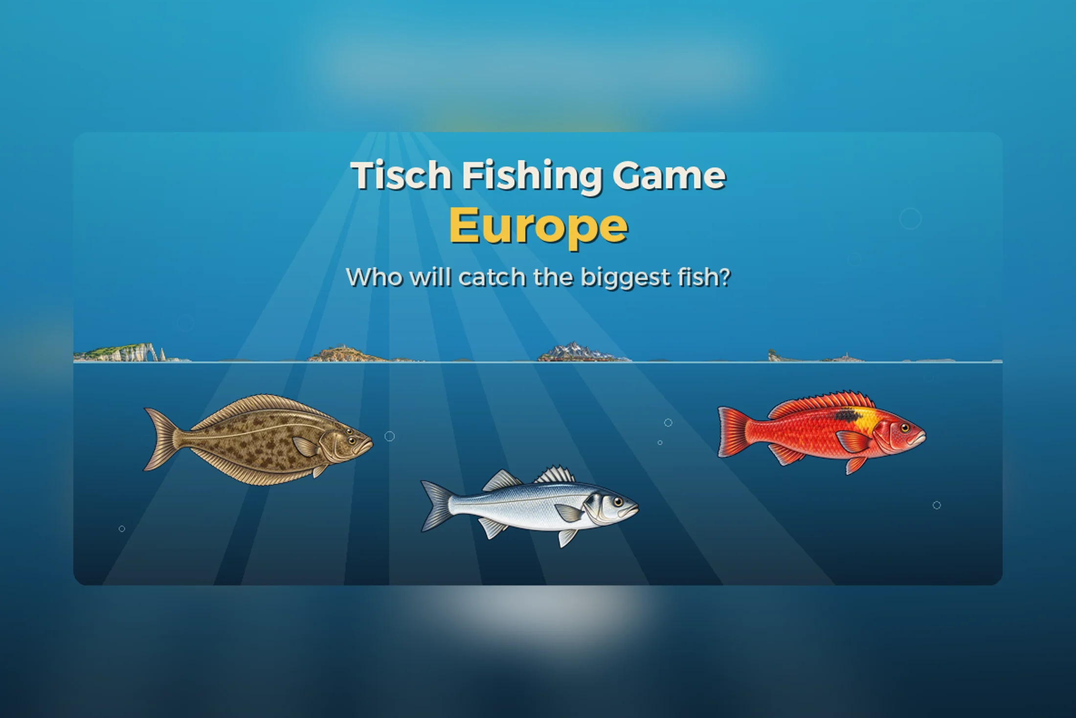 Tisch Fishing Game: Europe — a shore fishing game in 7 countries for Android and iOS