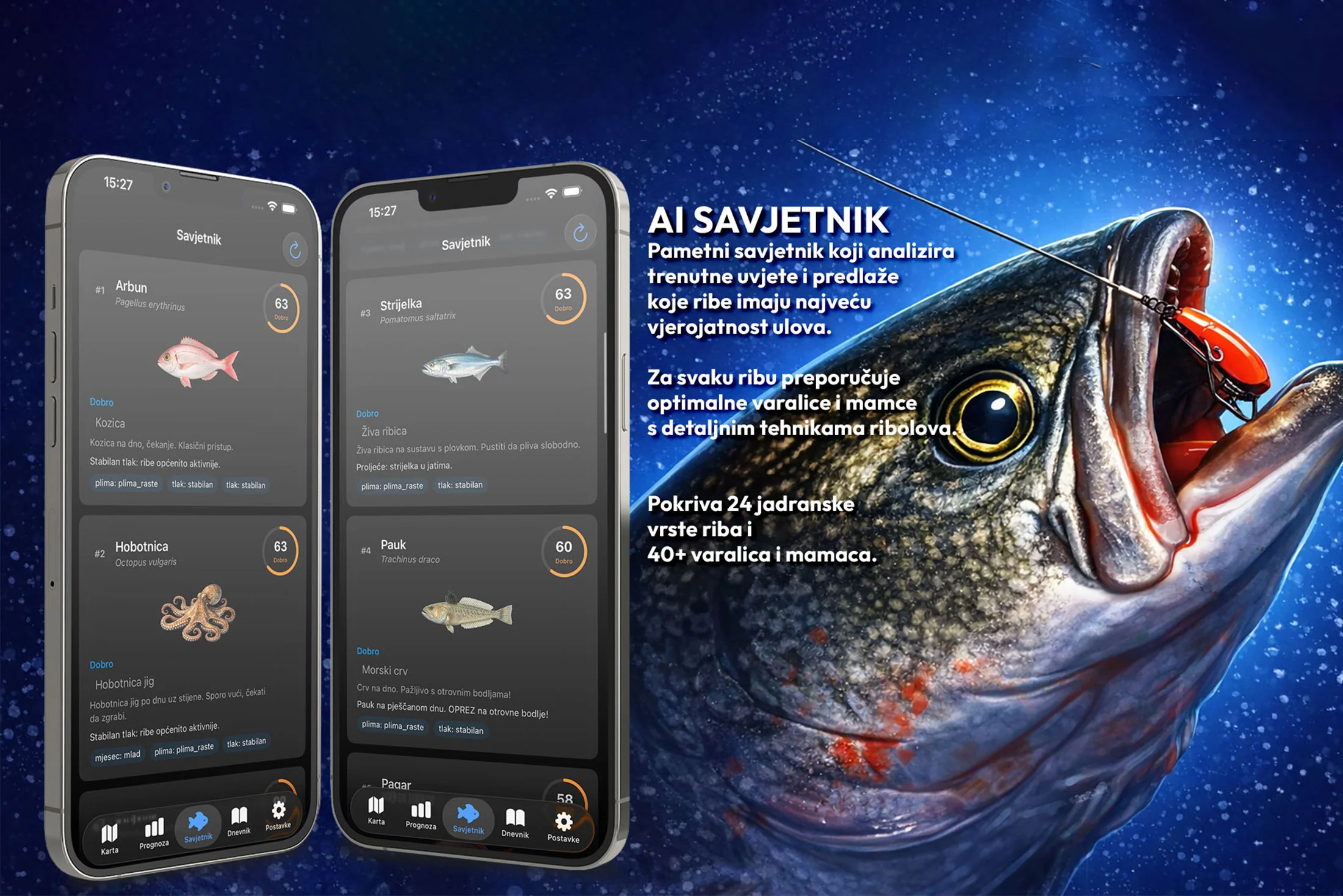 Tisch Fishing iOS App - slika 3