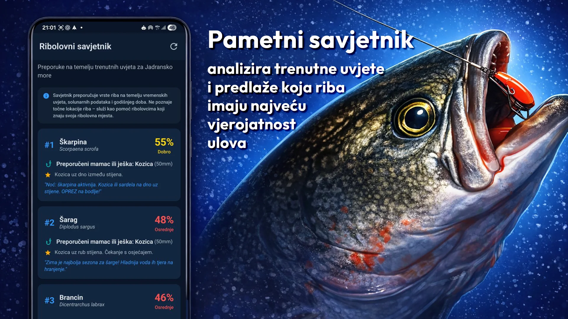 Tisch Fishing — Ribolovna aplikacija za Jadran - slika 5